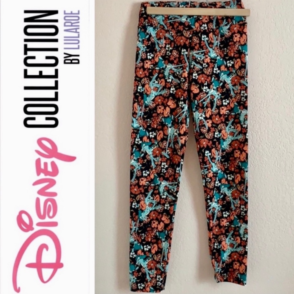 LuLaRoe Disney Bambi Floral Pattern Leggings OS